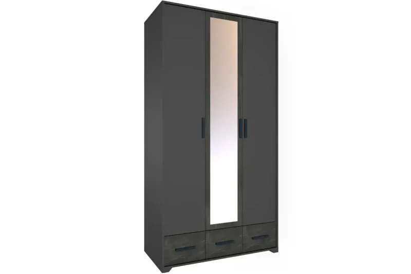 Шкаф для одежды и белья Айрис 444 (Антрацит/Креатель) в мебель-центре Озерцо