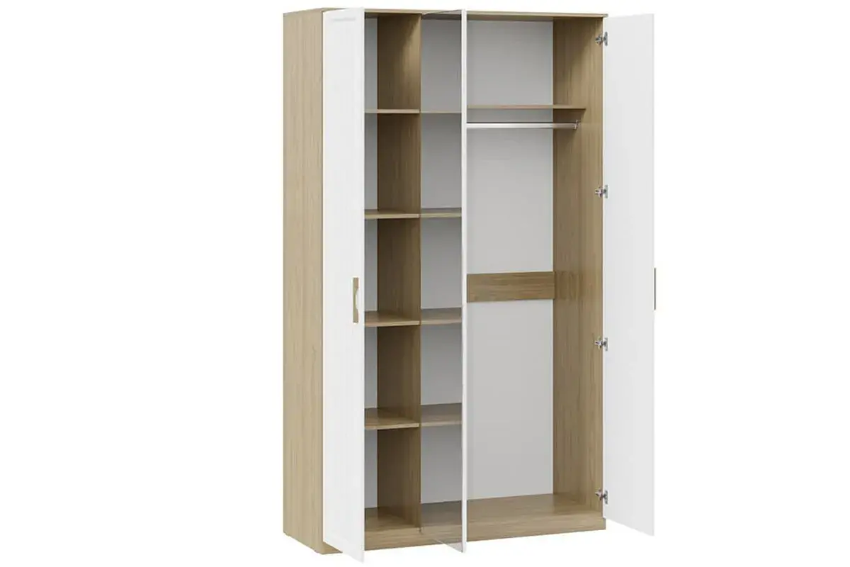 Шкаф комбинированный Сэнди (Вяз благородный/Белый) в мебель-центре Озерцо