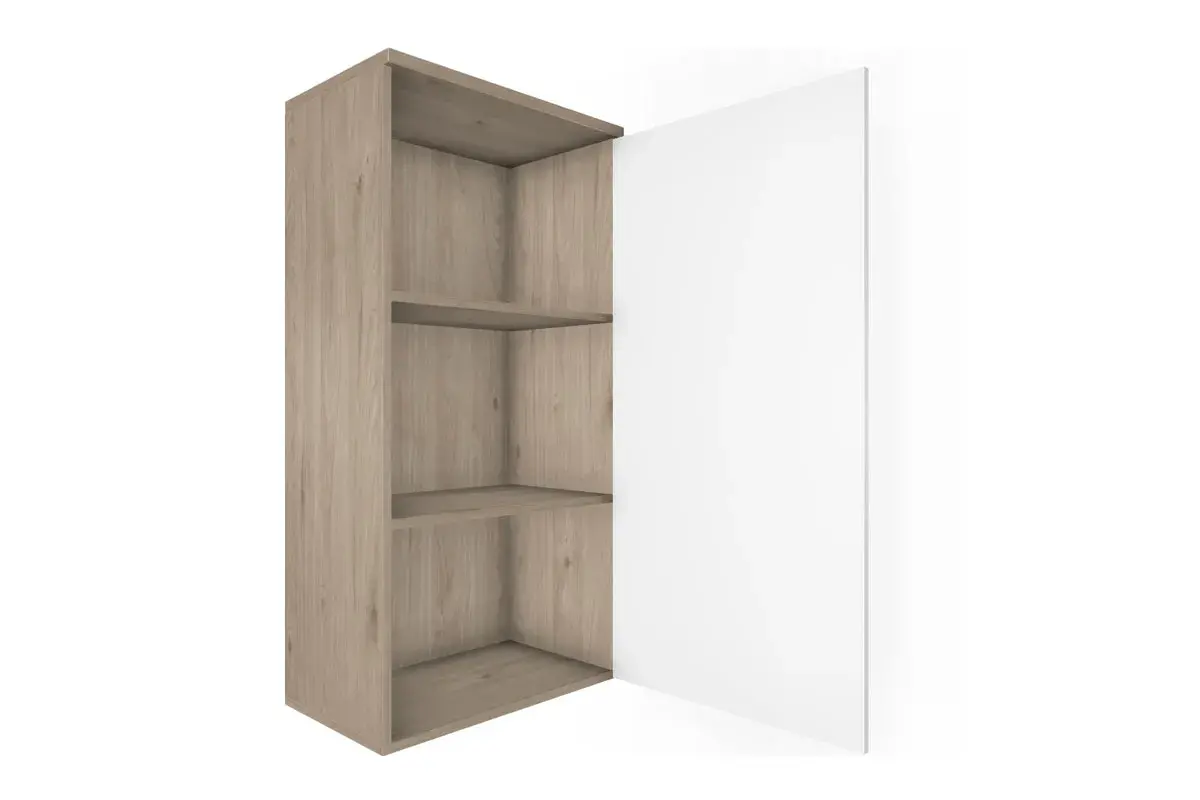 Антресоль АН-5003-ГС-БГ (Гикори Джексон Светлый/Белый Бриллиант Глянцевый в мебель-центре Озерцо