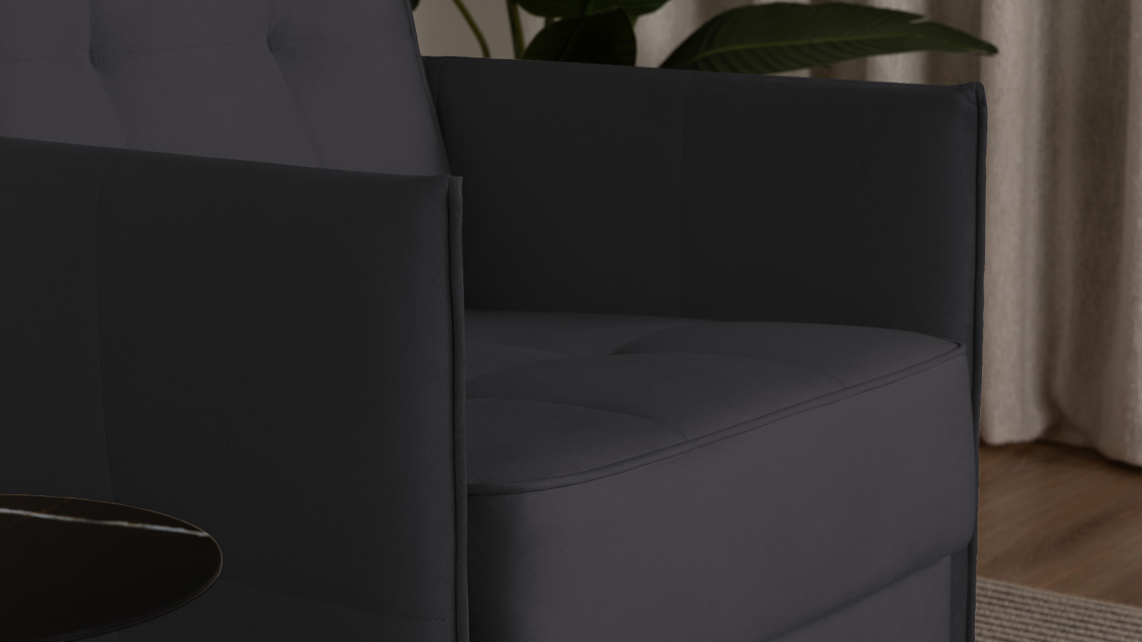 Кресло Amani Pro, Тк. Sky Velvet 38 (подлокотник: 5 см) 73.5x89 — купить в Озерце