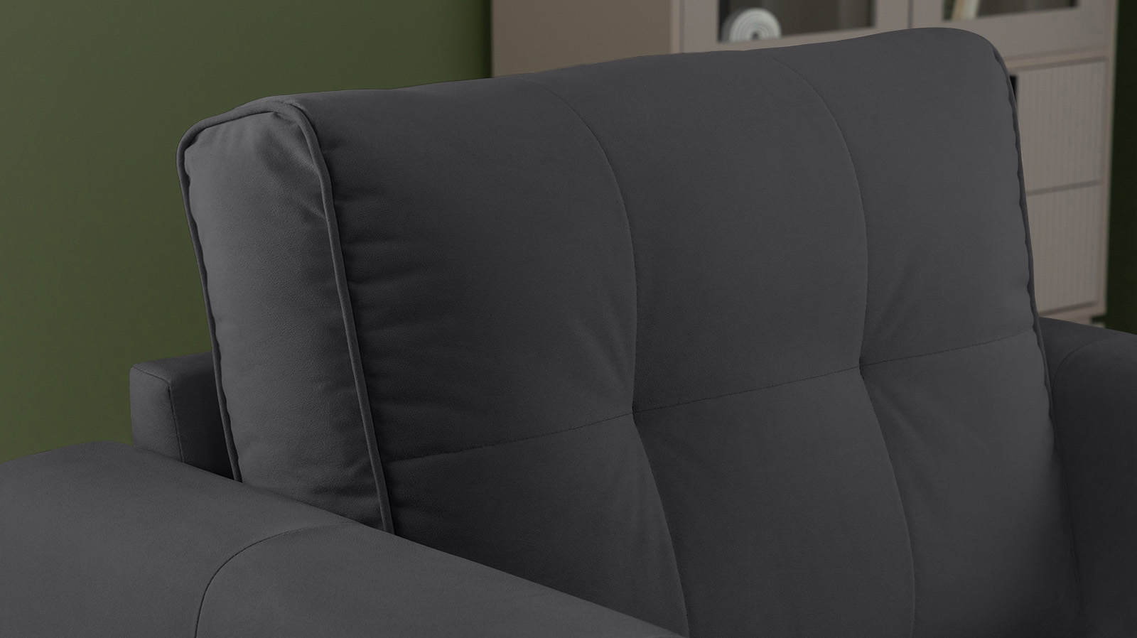 Кресло Amani Pro, Тк. Sky Velvet 38 (подлокотник: 15 см) 89x93.5 — купить в Озерце