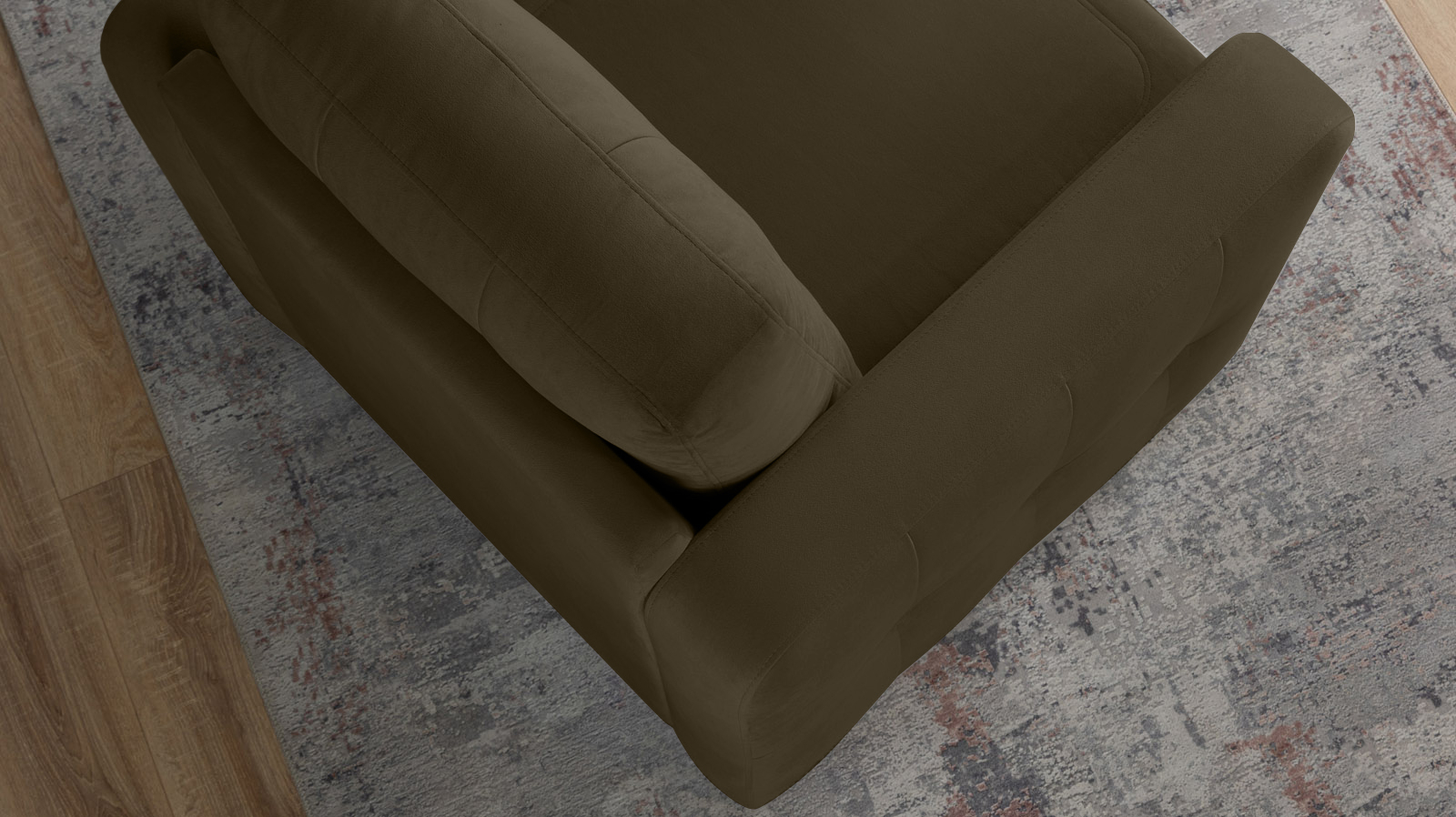 Кресло Loko Pro с широкими подлокотниками, Тк. Sky Velvet 12 85x95 — купить в Озерце