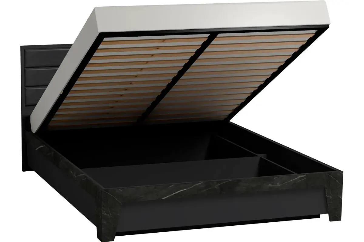 Кровать Айрис 307 Люкс без орт. основания 160х200 (Антрацит / Креатель) - купить в Озерце