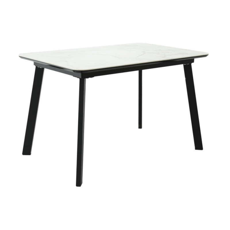 Стол РИО 120х80 керамика Calacata Vaglioro/ муар черный нераздвижной - купить в Озерце