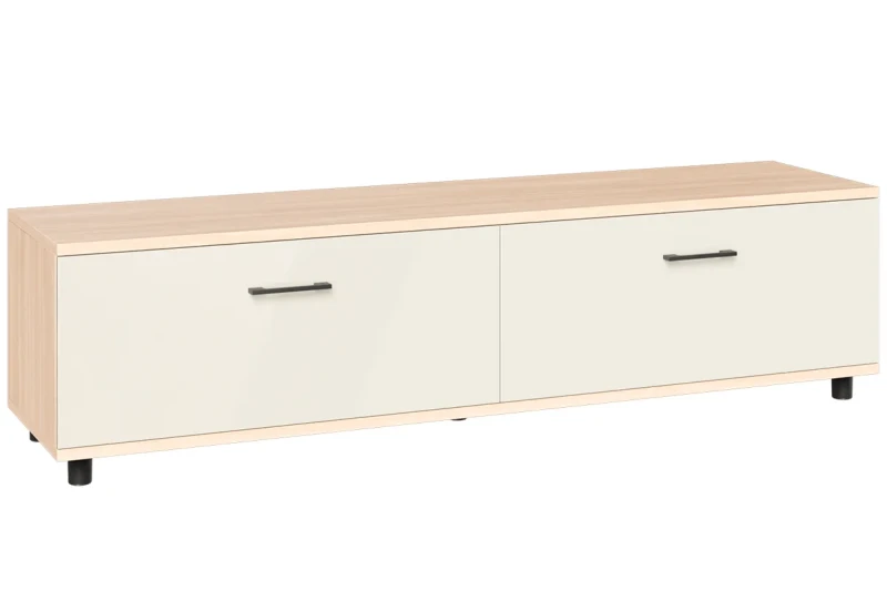 Тумба ТБ-5038-АС-БГ (Ясень Асахи/Белый Бриллиант Глянцевый) — Мебель-центр Озерцо