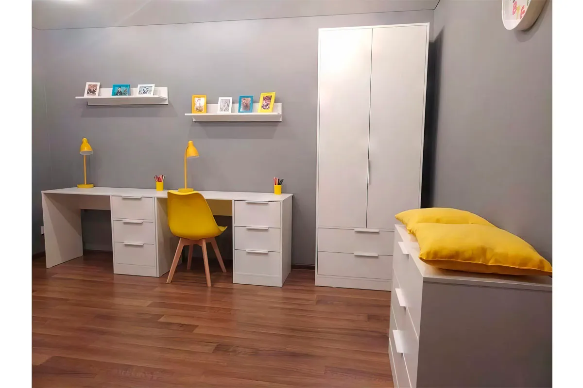 Стол письменный Марли Тип 1 (Белый) — Мебель-центр Озерцо