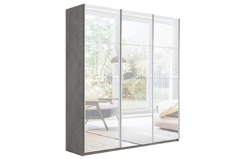 Шкаф-купе Траст 2.210.70-13.13.13 (Бетон, 3 Зеркала) в мебель-центре Озерцо
