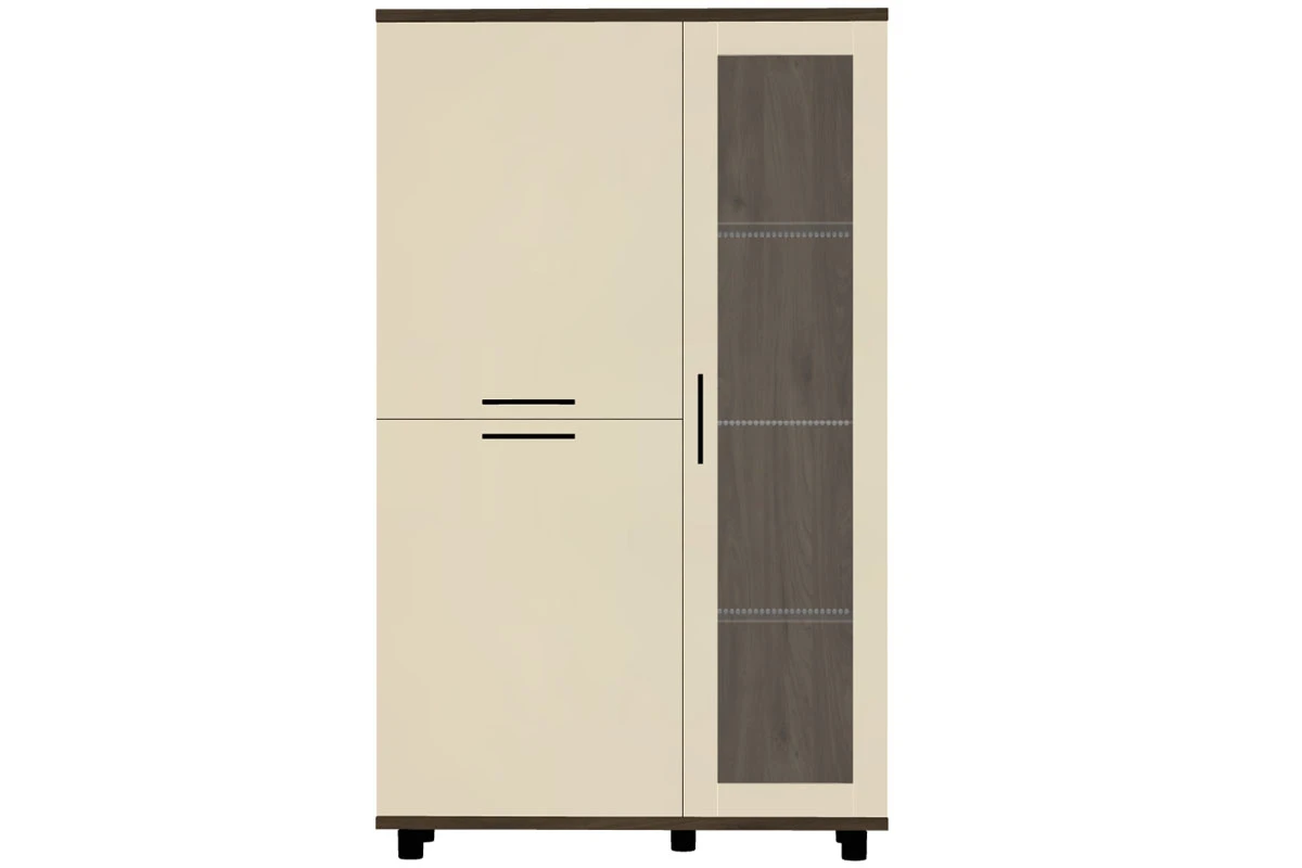 Шкаф многоцелевой ШК-5082-ГТ-КГ (Гикори Джексон Темный/Кашемир Глянцевый) в мебель-центре Озерцо