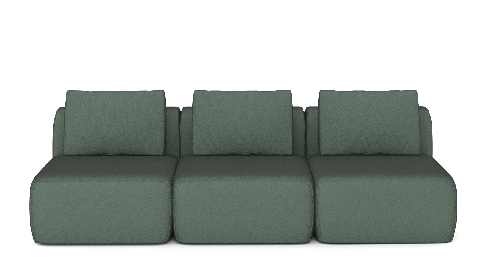 Диван модульный Мольто-3 секц-пуф 85+85+85-спинка 85+85+85-Тк. Forte 07 57x367 — купить в Озерце