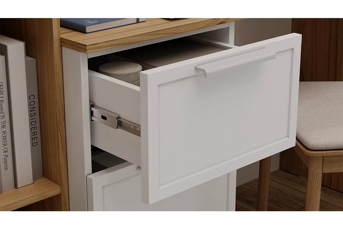 Набор детской мебели Стелла №1 - ГН-402.001 (Белый холст/Белый Жемчуг/Яблоня Беллуно) — Мебель-центр Озерцо