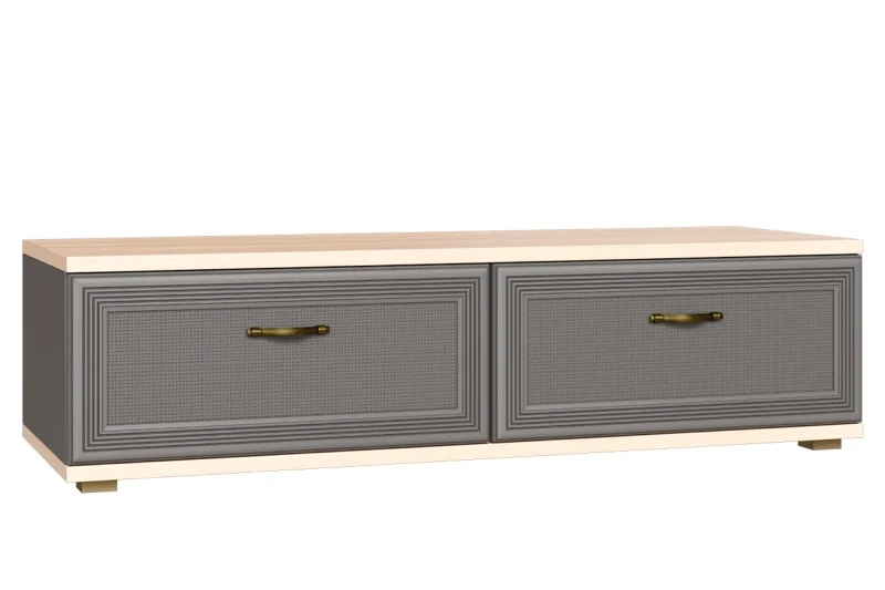 Тумба ТБ-1073-СЯ-СО (Снежный Ясень / Серый Оникс) — Мебель-центр Озерцо