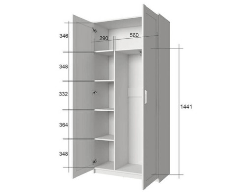 Скаген Шкаф 2D-190 в мебель-центре Озерцо