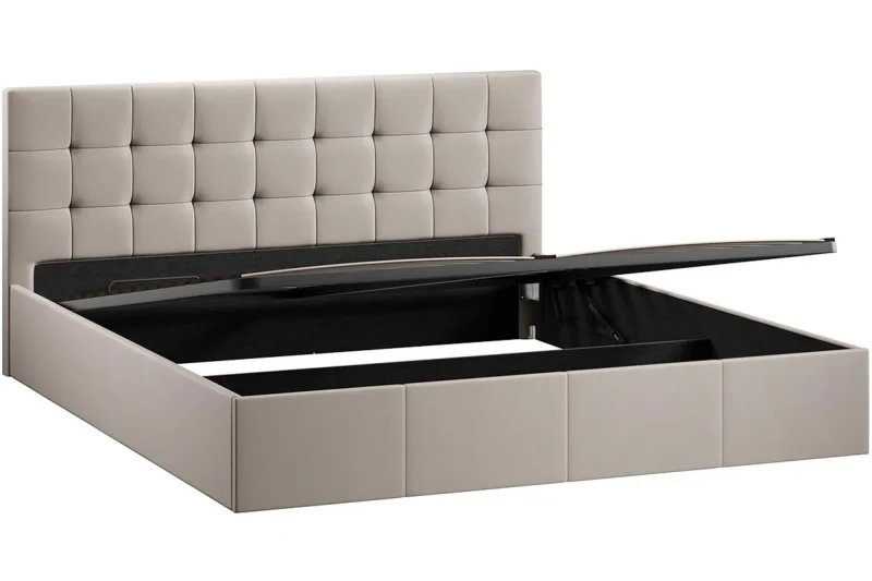 Кровать Эмма с ПМ и заглушиной 180х200 (Велюр/Confetti Smoke) - купить в Озерце