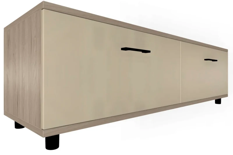 Тумба ТБ-5039-ГС-КГ (Гикори Джексон Светлый/Кашемир Глянцевый) — Мебель-центр Озерцо