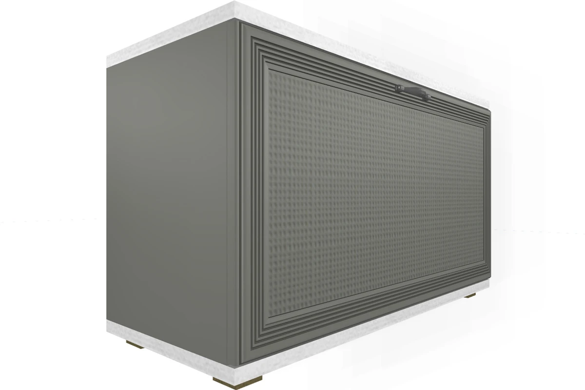 Готовый комплект для прихожей Карина ПК-1002-СЯ-СО (Снежный Ясень/Серый Оникс) — Мебель-центр Озерцо