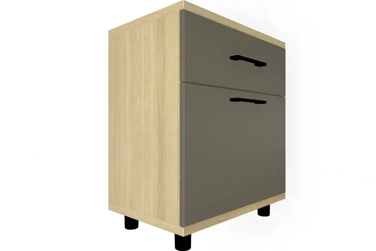 Прихожая Грейс комплект 5 (Ясень Асахи/Латте Матовый) — Мебель-центр Озерцо