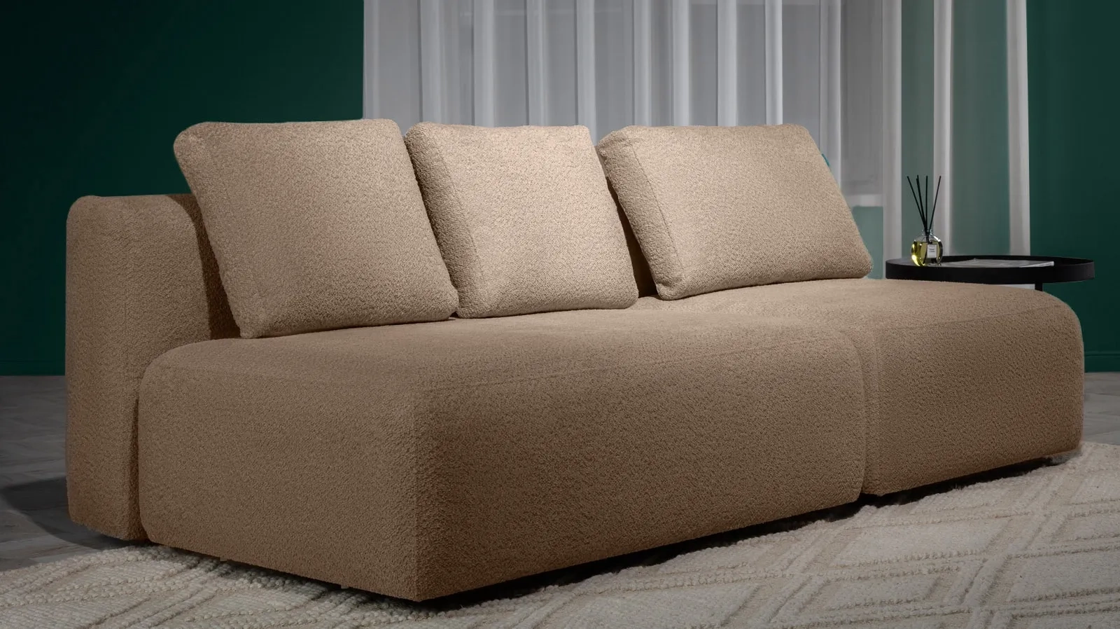 Диван модульный Molto, 2-секционный,125+85+125+85,ткань Soul 112 107x214 — купить в Озерце