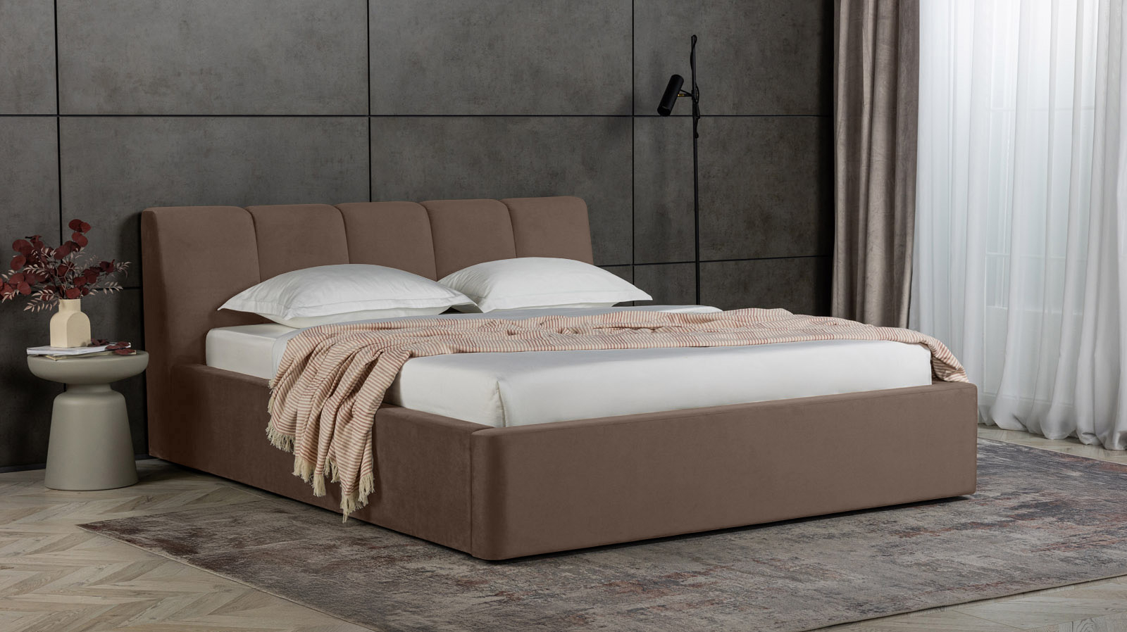 Кровать Niks Тк. Casanova Chocolate 180x200 - купить в Озерце