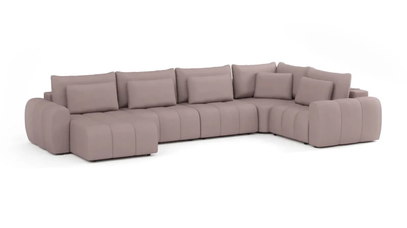 Диван -кровать П-образный Mellow-5 секц. ткань Velutto 06 247x450 — купить в Озерце