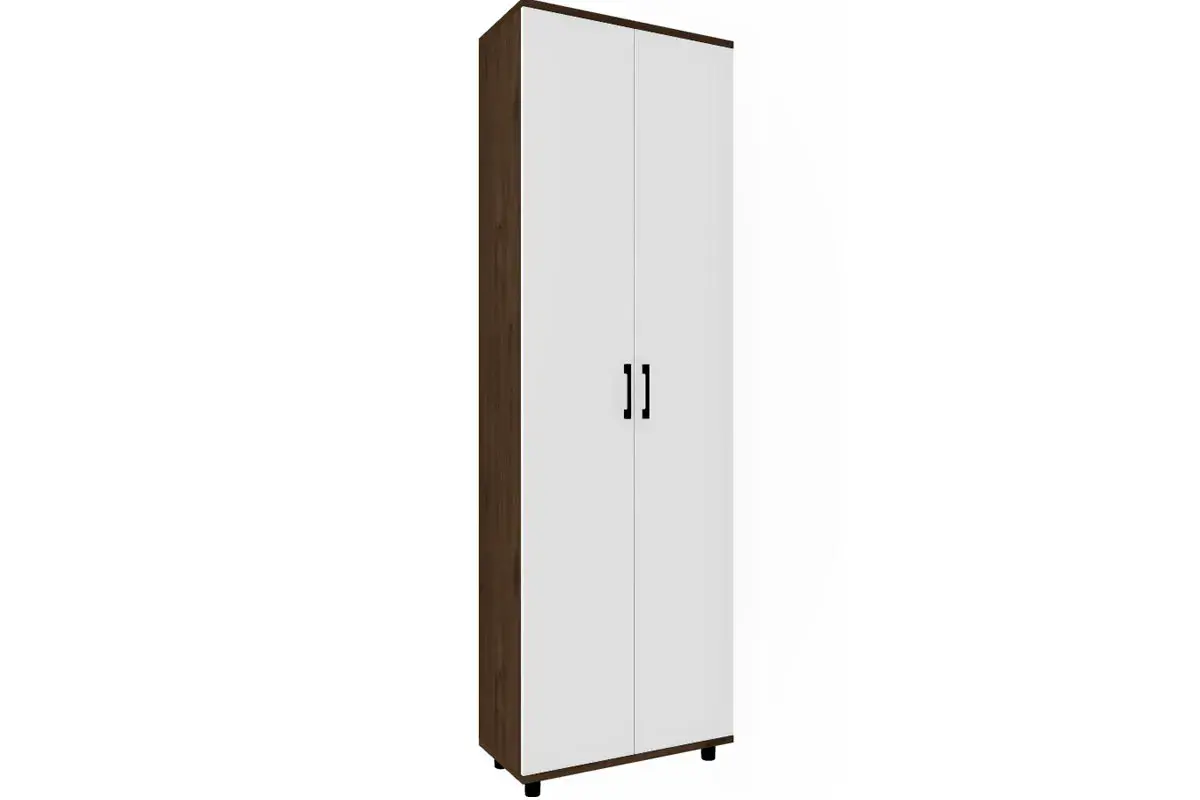 Прихожая Грейс комплект 7 (Гикори Джексон Темный/Белый Бриллиант Глянцевый) — Мебель-центр Озерцо