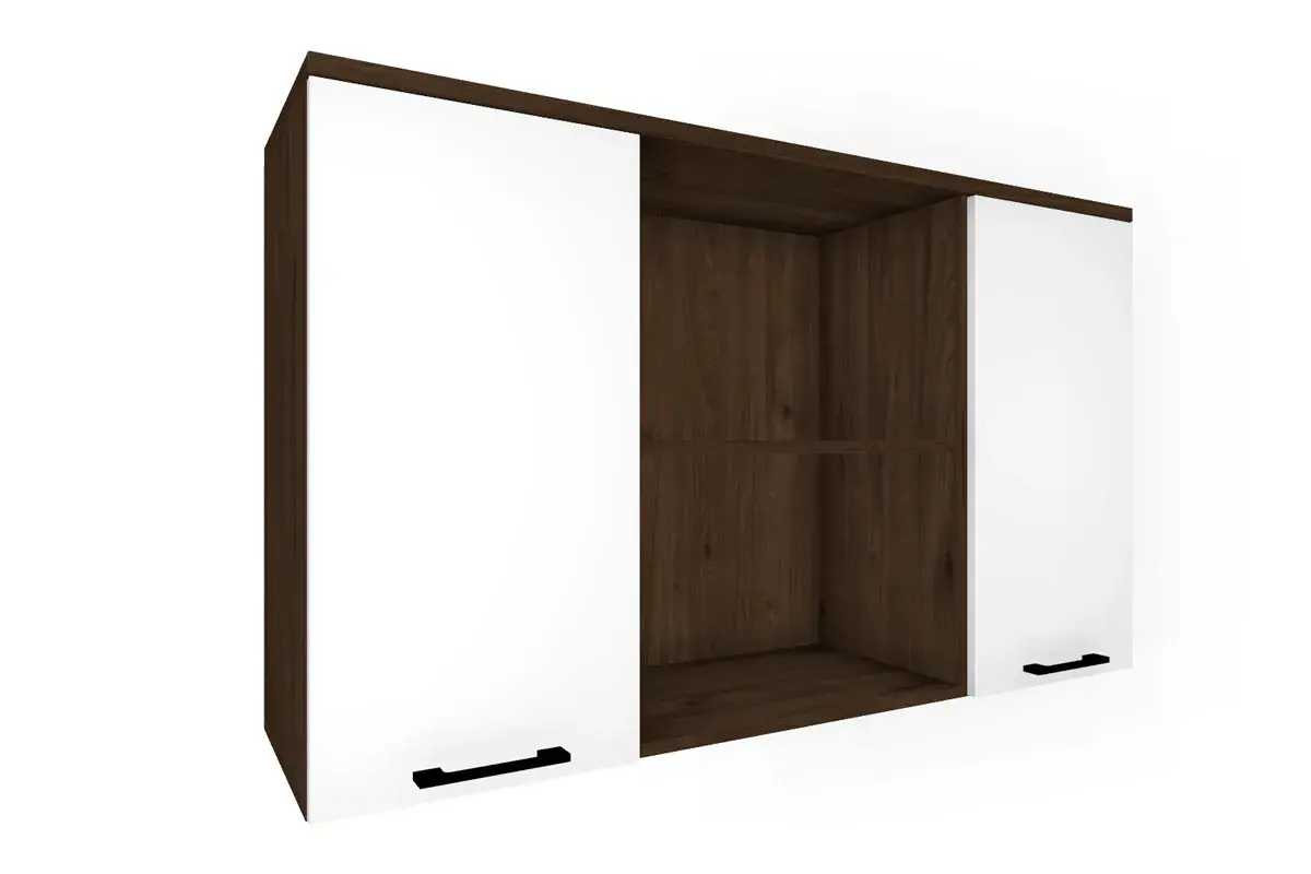 Детская Грейс композиция 8 (Гикори Джексон Темный/Белый Бриллиант Глянцевый) — Мебель-центр Озерцо