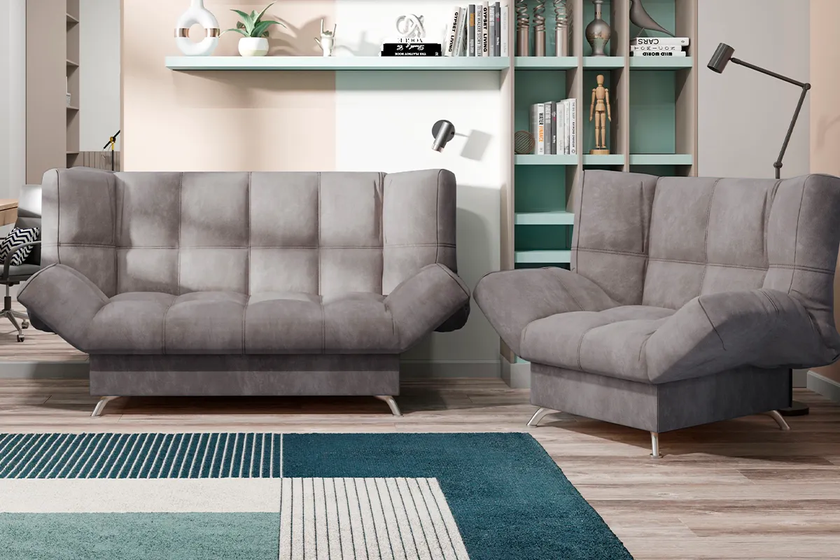 Диван-кровать Клик-кляк 8 ДК Регина-45.1 Siesta Грей — купить в Озерце
