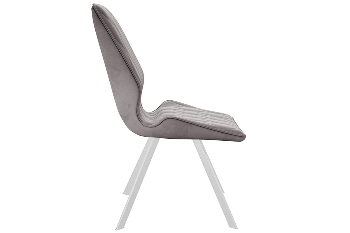 Стул Матэо (Белый муар/Микровелюр BRENDY Latte) - купить в Озерце