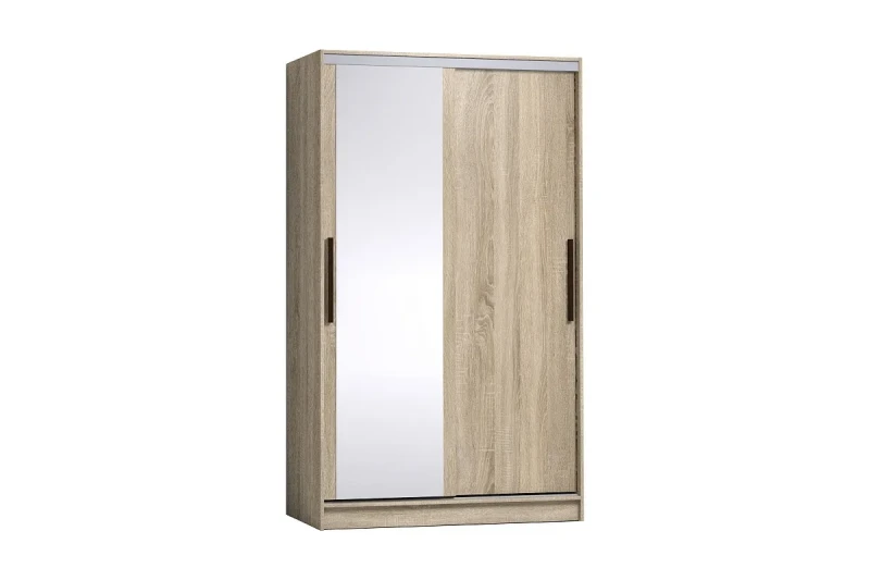 Шкаф-купе 1200 Strike Зеркало/ЛДСП (Дуб Сонома) в мебель-центре Озерцо