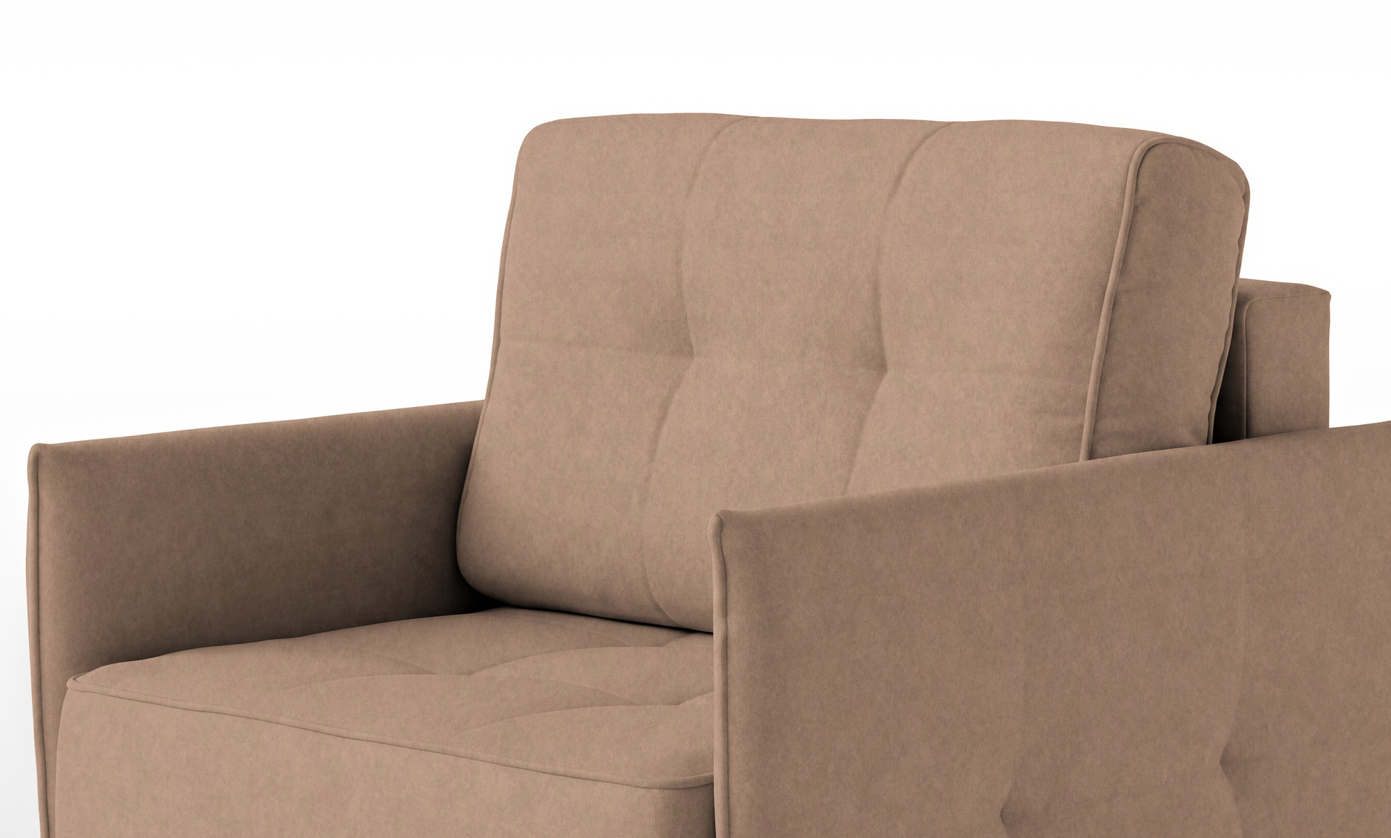 Кресло -кровать Amani Pro, ткань Galaktika beige (подлокотник: 5 см) — купить в Озерце