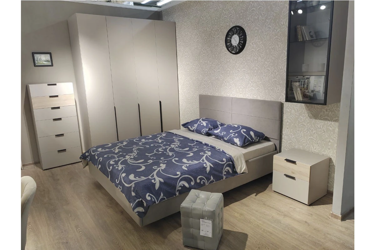 Кровать Мария МК 1.6 (Дымчато-серый) - купить в Озерце