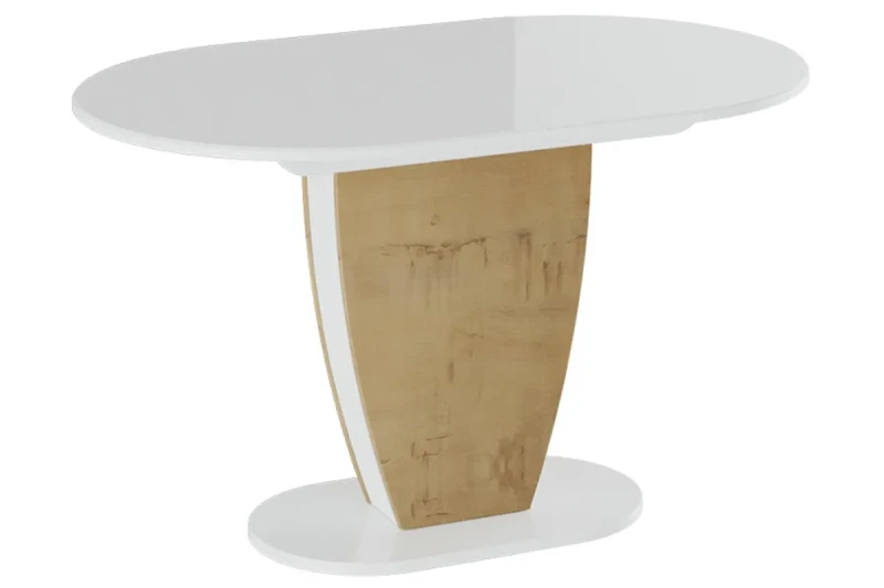 Стол обеденный Монреаль Тип 1 (Бунратти/Белый Глянец) - купить в Озерце