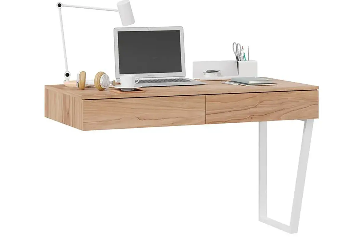 Стол письменный Порто ТД-393.15.02 с ящиками (Белый/Яблоня Беллуно) — Мебель-центр Озерцо