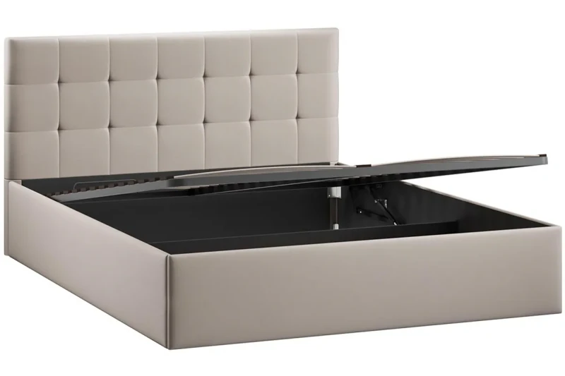 Кровать Джоли Тип 1 с ПМ и заглушиной 160х200 (Велюр/Confetti Smoke) - купить в Озерце