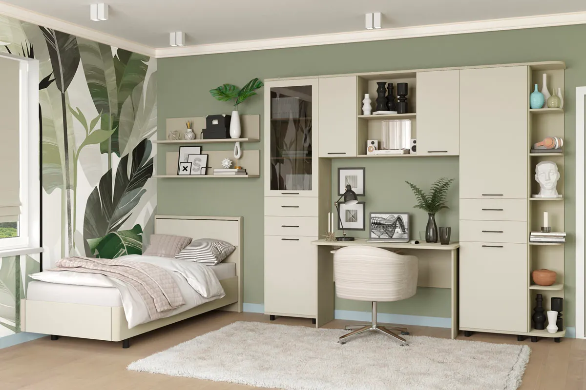 Шкаф многоцелевой ШК-5046-СК-КМ (Серый Кашемир/Кашемир Матовый) в мебель-центре Озерцо