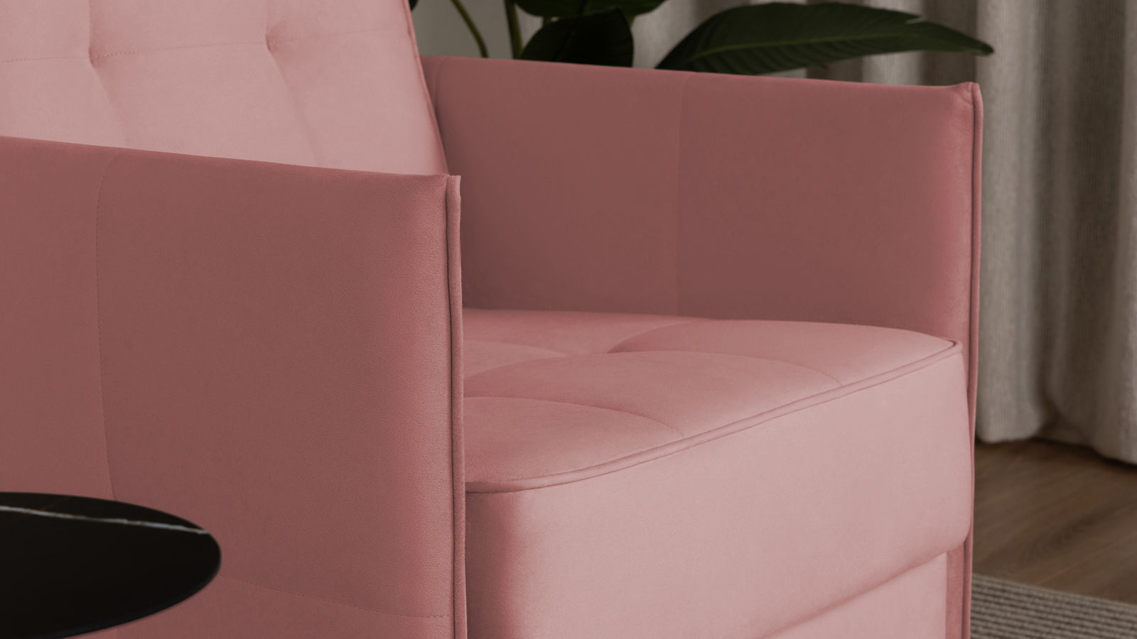 Кресло Amani Pro, Тк. Sky Velvet 01 (подлокотник: 5 см) 73.5x89 — купить в Озерце