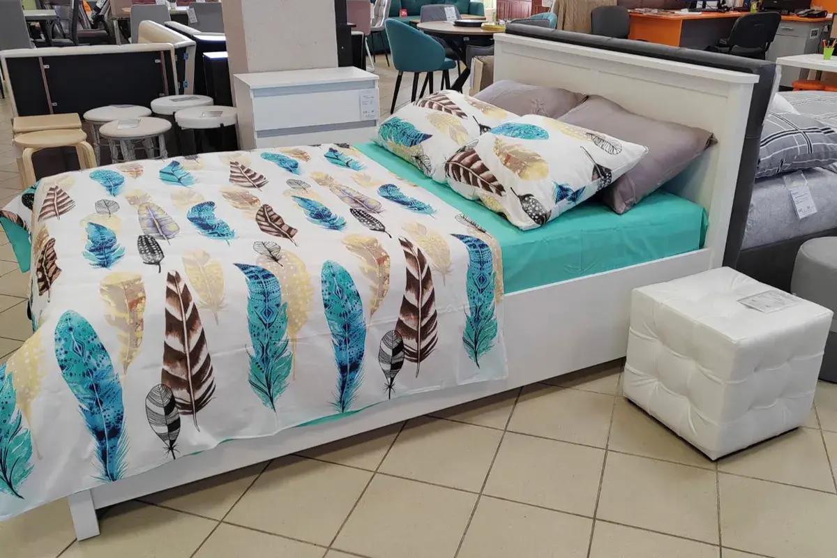 Кровать Харрис 43.2  с ПМ 140х200 (Белый) - купить в Озерце