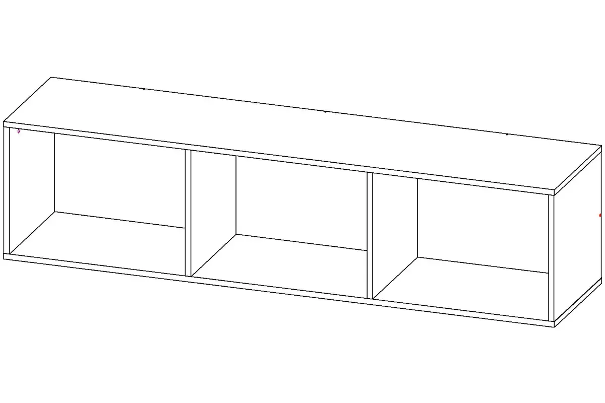 Тумба навесная Оникс-1 (Графит) — Мебель-центр Озерцо
