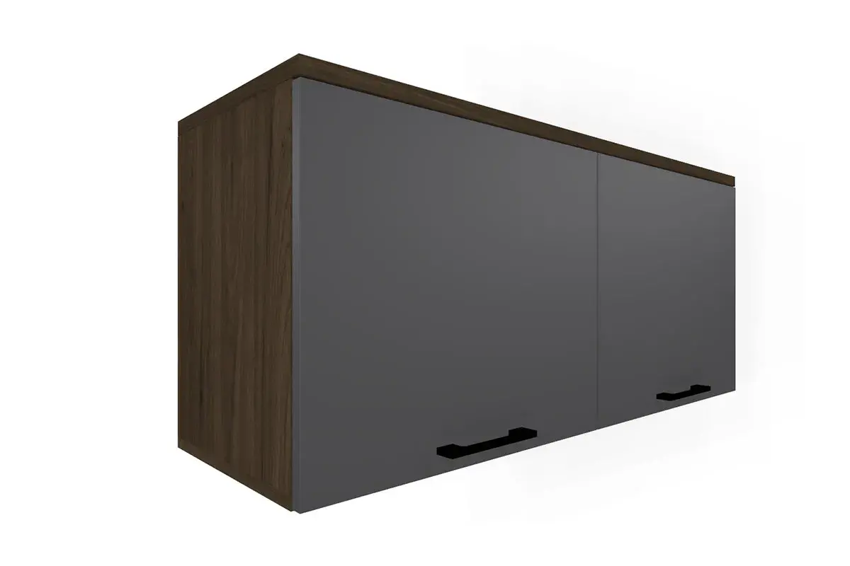 Гостиная Грейс комплект 7 (Гикори Джексон Темный/Антрацит Матовый) — Мебель-центр Озерцо