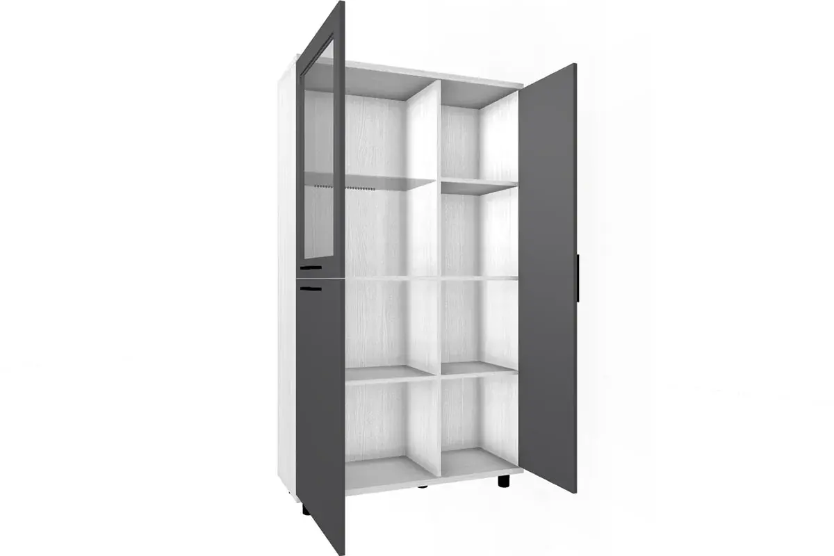 Шкаф многоцелевой ШК-5084-СЯ-АМ (Снежный Ясень/Антрацит Матовый) в мебель-центре Озерцо