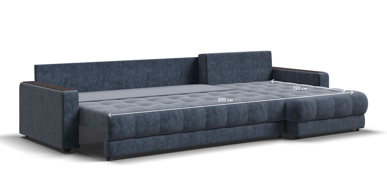 Угловой диван BOSS 3.0 MAX Велюр Royal топаз NEW — купить в Озерце