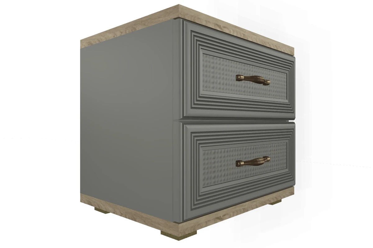 Готовый комплект для спальни СК-1003-ГС-СО (Гикори Джексон Светлый/Серый Оникс) - купить в Озерце