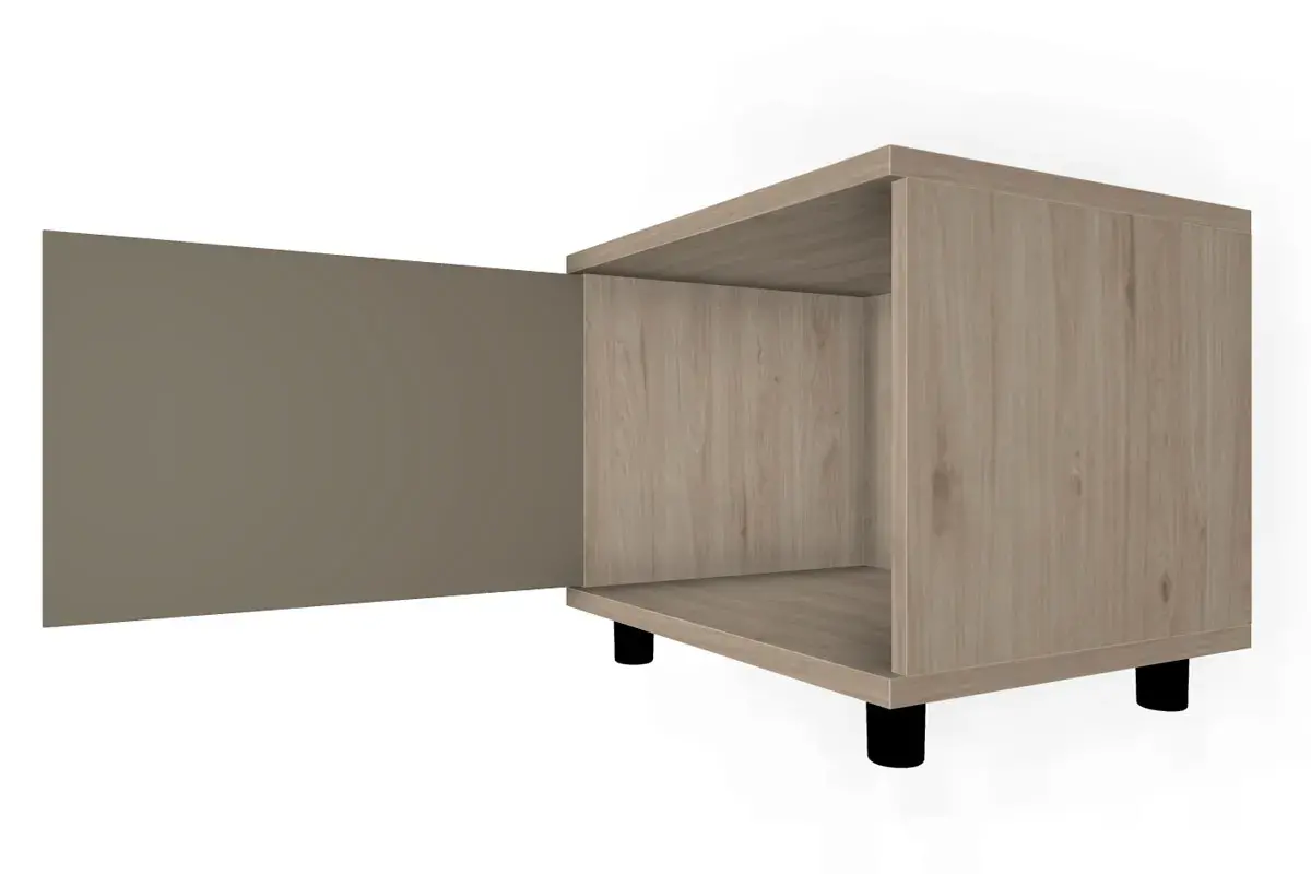 Тумба ТБ-5036-ГС-ЛМ (Гикори Джексон Светлый/Латте Матовый) — Мебель-центр Озерцо