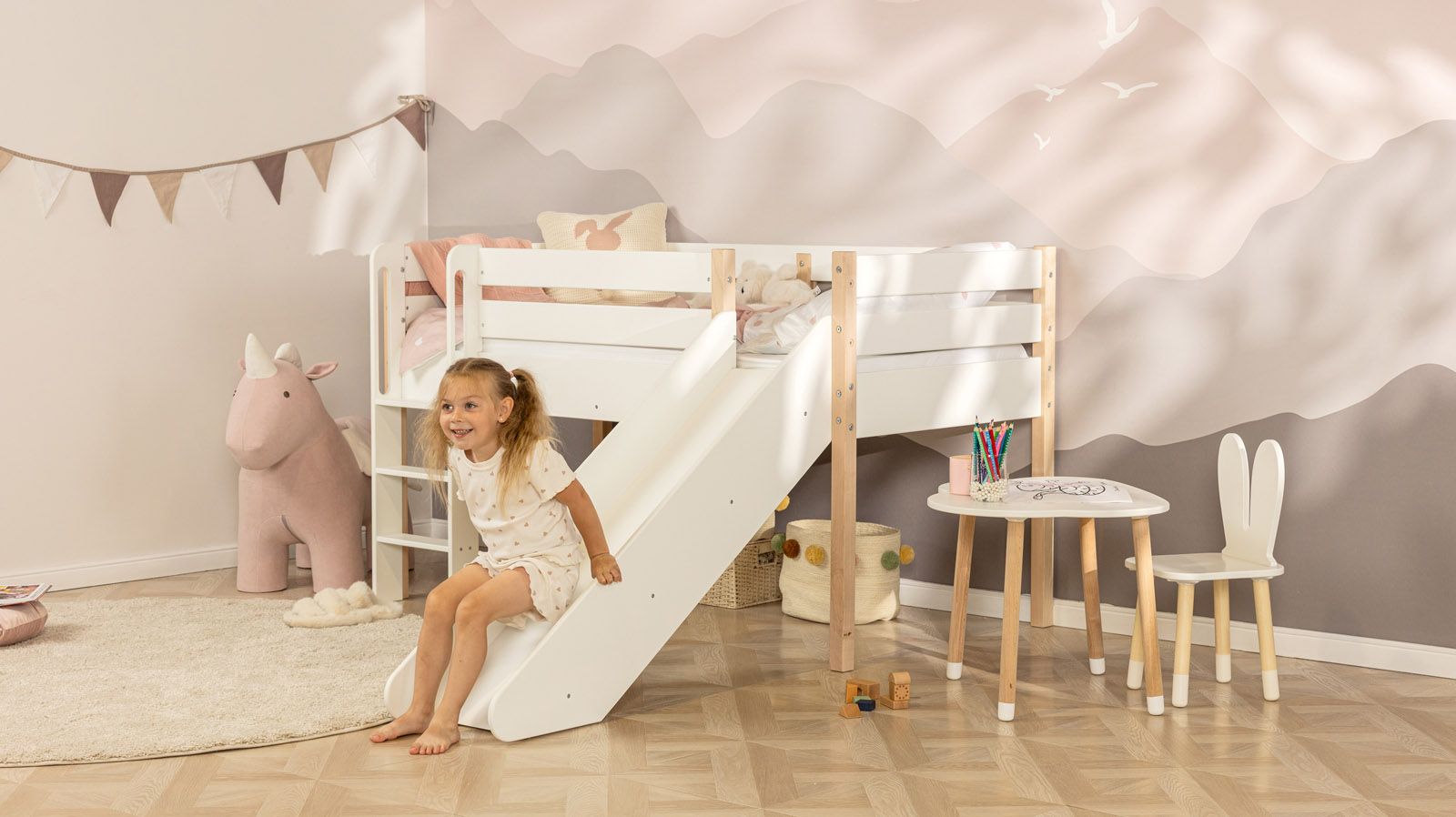 Детская кровать Slide с горкой 80x160 — Мебель-центр Озерцо