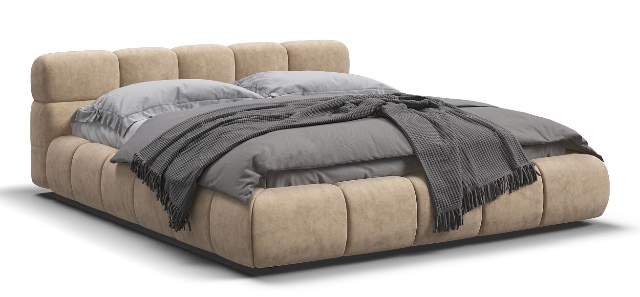 Кровать Босс Дрим 160*200 Про Велюр Royal шампань NEW - купить в Озерце