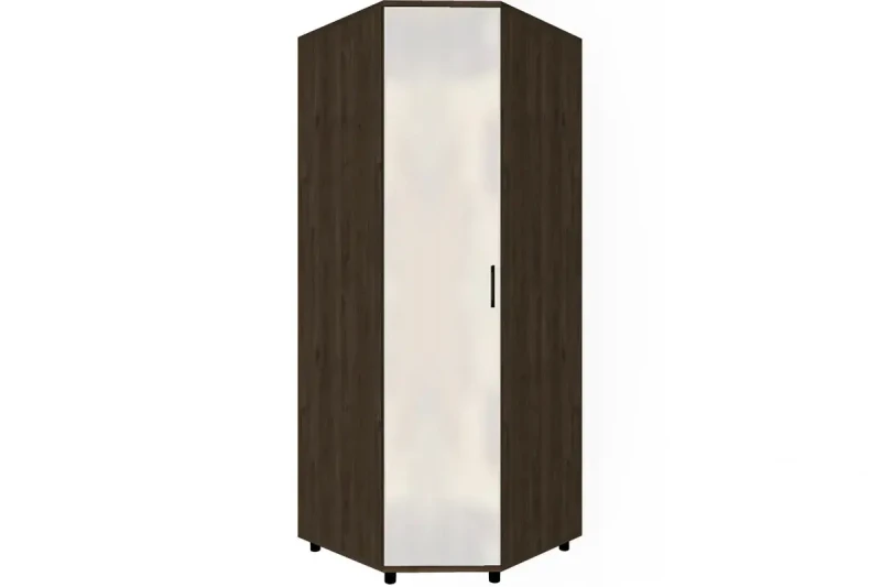 Шкаф для одежды и белья ШК-5012-ГТ-БГ (Гикори Джексон Темный/Белый Бриллиант Глянцевый) в мебель-центре Озерцо