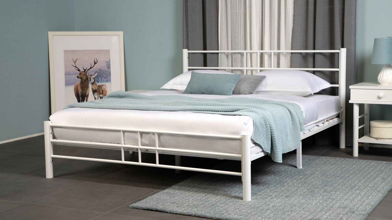 Кровать Chris, цвет белый 140x200 - купить в Озерце