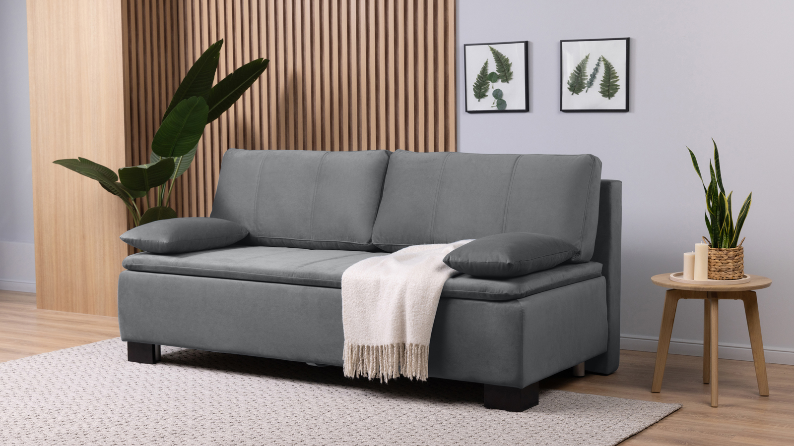 Диван Trenton Sky velvet 16 с коробом для белья 93x200 — купить в Озерце