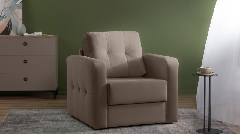 Кресло Loko Pro с широкими подлокотниками, Тк. Sky Velvet 02 85x95 — купить в Озерце