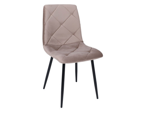 Стул Гилл, бежевый велюр / черный - купить в Озерце