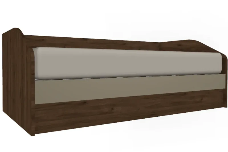 Кровать КР-118-ГТ-ЛМ 90х190 (Гикори Джексон Темный/Латте Матовый) - купить в Озерце